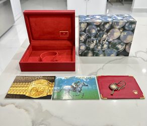 Vintage Rolex Datejust President Red Watch Box Tag 69178 SET 60.00.02
