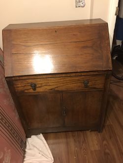 Antique desk brown