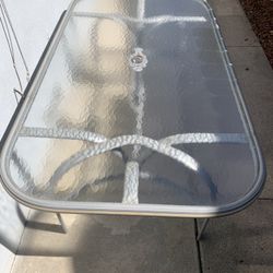 Outdoor Glass Table