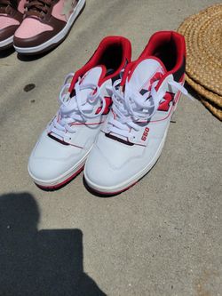 MENS NB SHOES-red And White