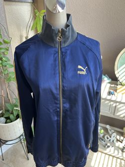 Mens PUMA Deep Ink Blue Track Jacket 
