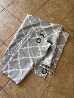 Floor length black out curtains