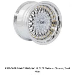 ESM 002R Wheels Staggered 18x8 18x9.5