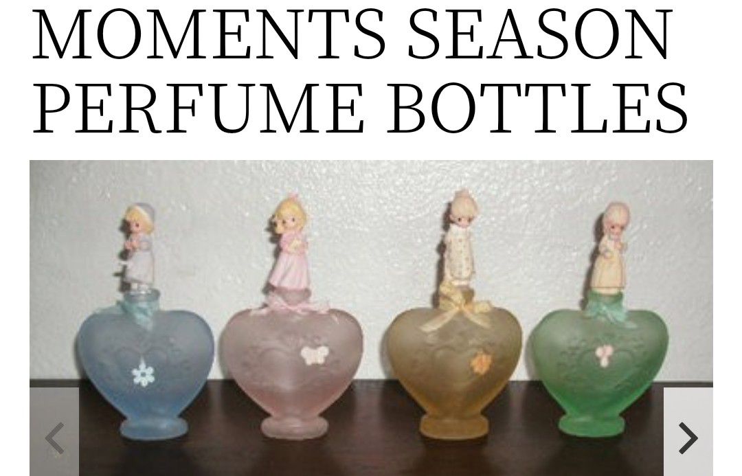 Precious Moments Season Perfume Bottles'