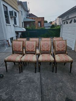 8 beautiful expensive custom made chairs