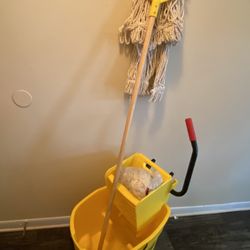 Cleaning Bucket With Mop