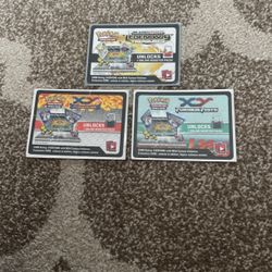 3 Unused Vintage Code Cards