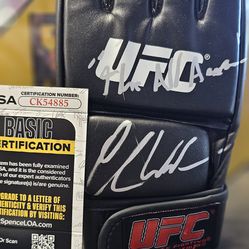 Chris Weidman "inscribed all american" SIGNED (JSA COA) UFC Glove autographed MMA