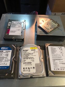Bunch of hard drives