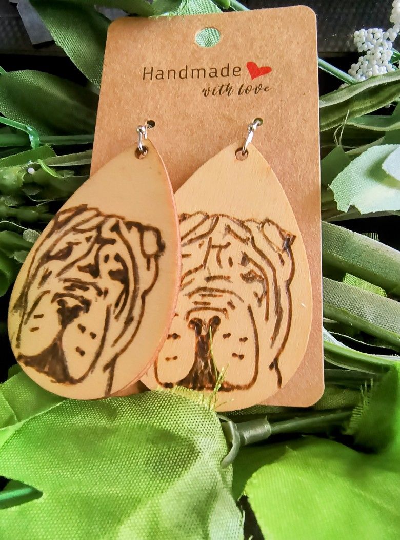 Shar Pei Earrings