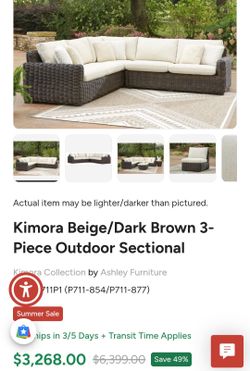 🔥GORGEOUS 3 PIECE OUTDOOR SECTIONAL!🔥