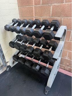 Dumbbell set With Rack
