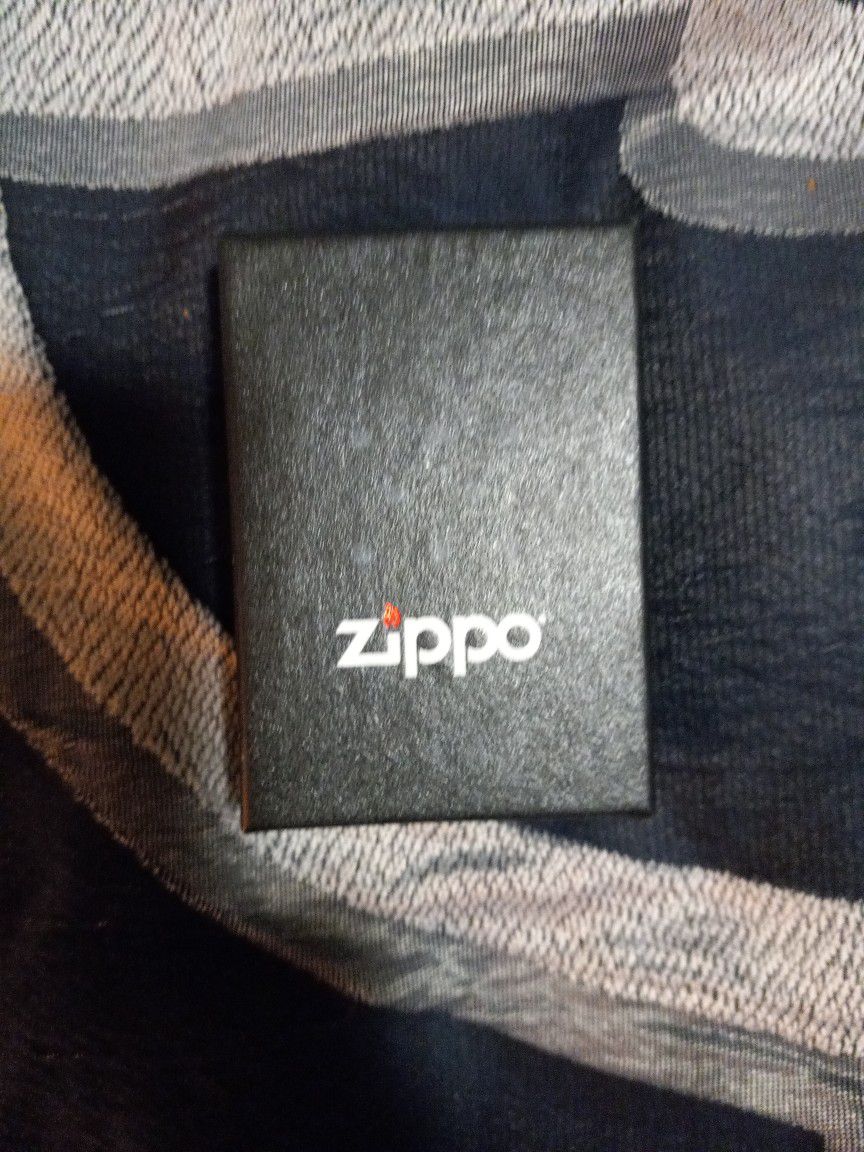 2 Zippo Lighters, I  In Box And 7 FL Oz Lighter Fluid 