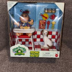 Cabbage patch kids vintage collectible feeding place set by Mattel 1996 new