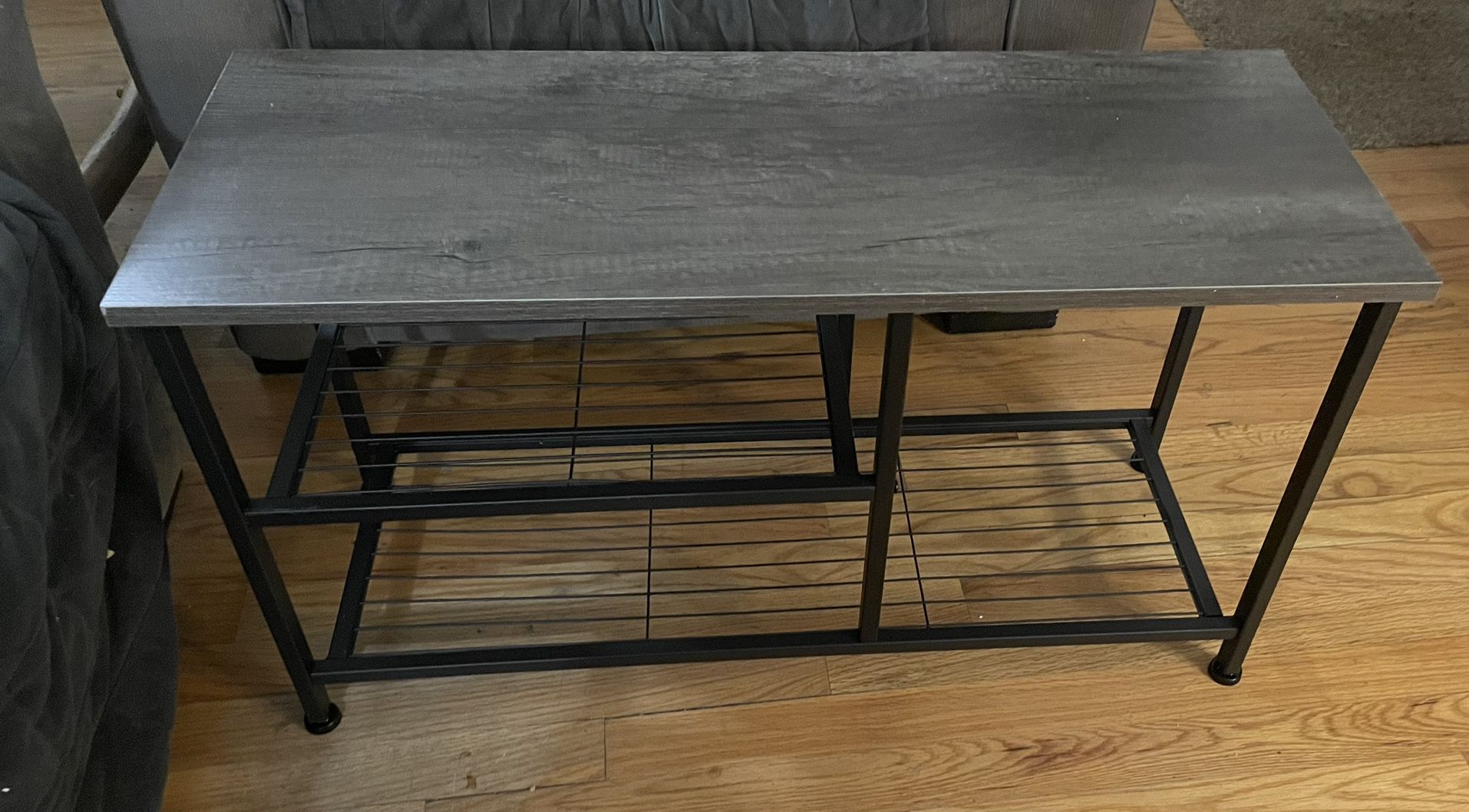 3-Tier Small Shoe Bench for Small Spaces, Metal Shoe Rack with Wood Bench,  Black Oak for Sale in Lakewood, CO - OfferUp