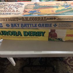 3 Vintage Games Gunfight At OK Corral Sky Battle Aurora Derby