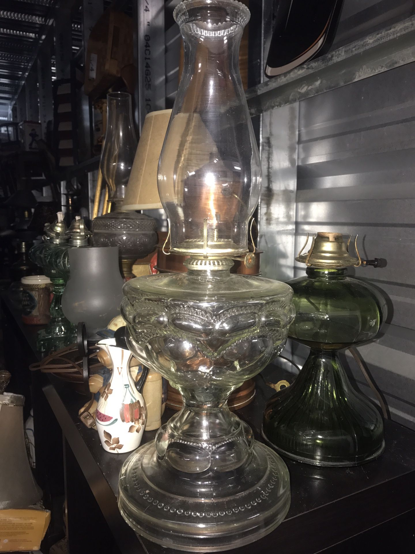 Large Antique oil Lamp