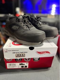 Skechers Mens Safety Arch Steel Toe Shoe