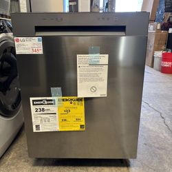 New! LG 24” Front Control Dishwasher 