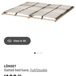 New IKEA Wooden Slated Bed Frame 