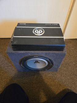 DB DRIVE DBA80.4 Db Series Amp(600 watts) w/ JL Audio W1v2 series subwoofer