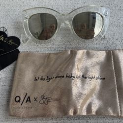 Quay x Shay Mitchell Sunglasses – Clear Frame, Limited Edition, New with Tags