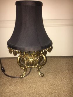 Brass bookshelf lamp