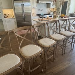 6 Restoration Hardware Counter Stools