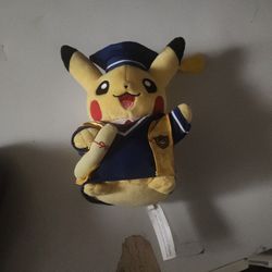 Graduation Pikachu Plush