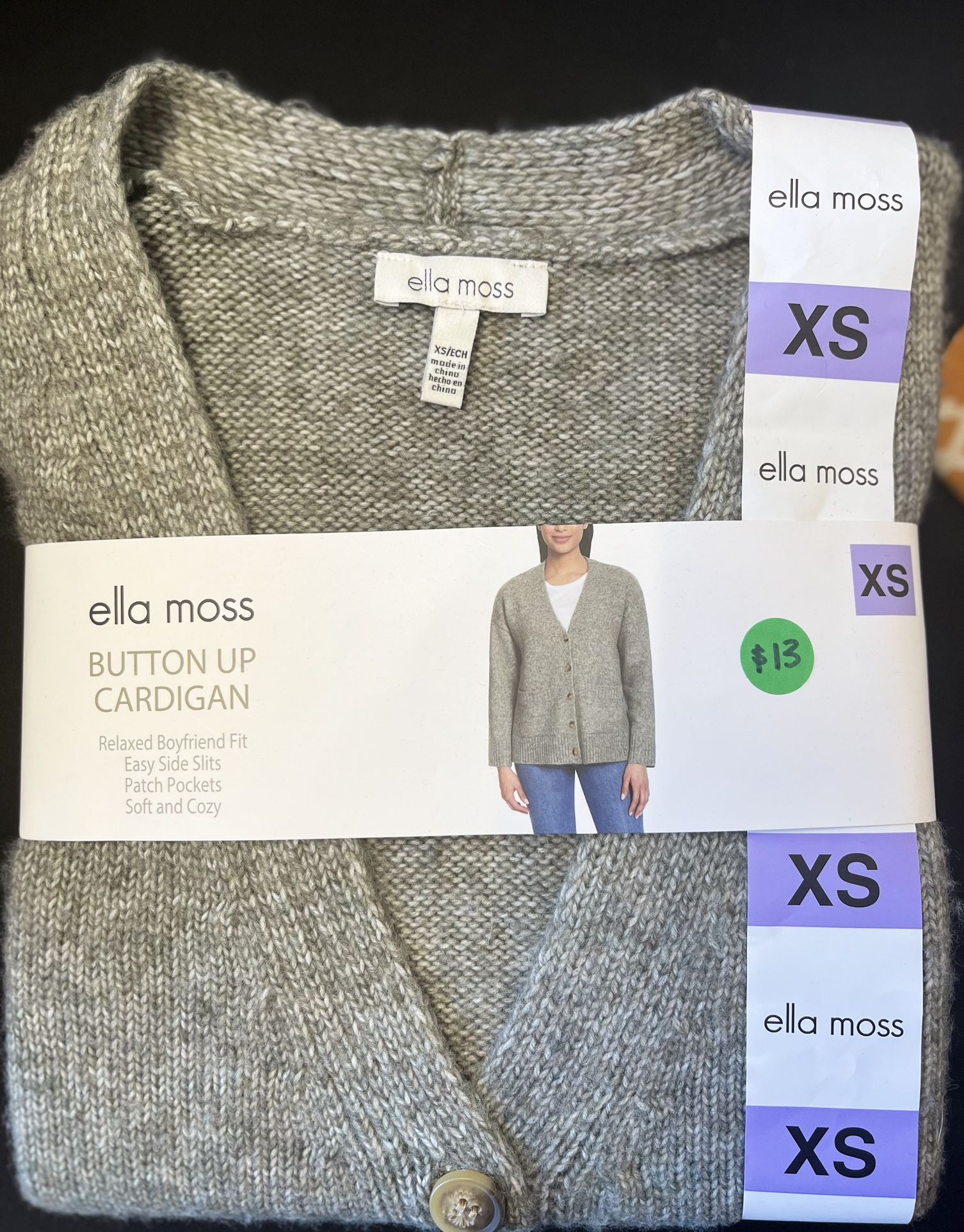 Ella Moss Button Up Cardigan
