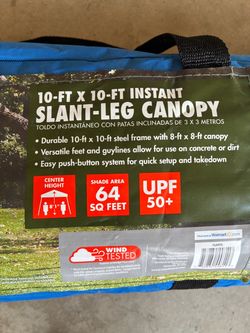 Ozark Trail 10x10 Slant Leg Canopy