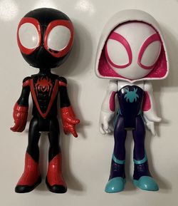 Spidey and Amazing Friends Miles Morales & Ghost Spider Gwen Action Figures 4”