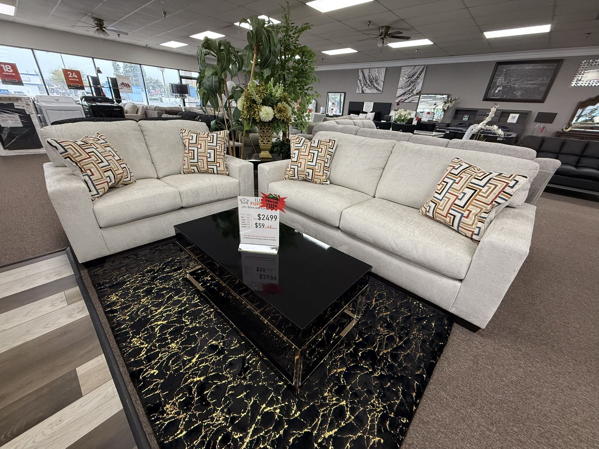 2 Pc Sofa And Loveseat