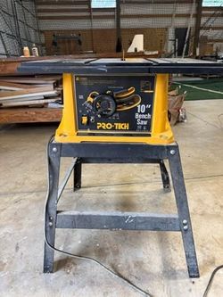 Pro-Tech 10" Bench Saw with Stand