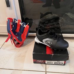 T Ball Glove And Cleats 