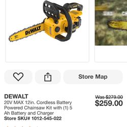 Dewalt Chainsaw 