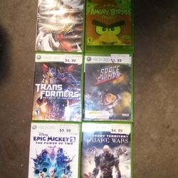Xbox Box 360 Games All Six For $20