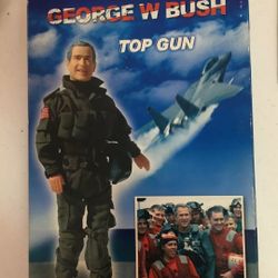 President George W Bush Top Gun Action Figure Doll - Never Out Of The Box