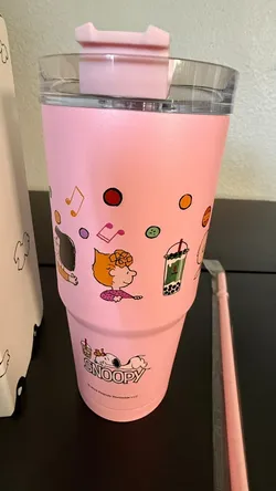 Snoopy Limited Edition Metal Tumbler 20oz PINK