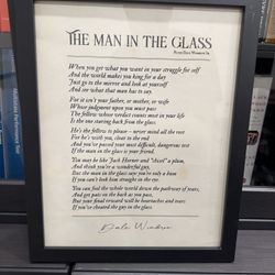 Man In The Glass 12x16 Black Frame Art Decor 