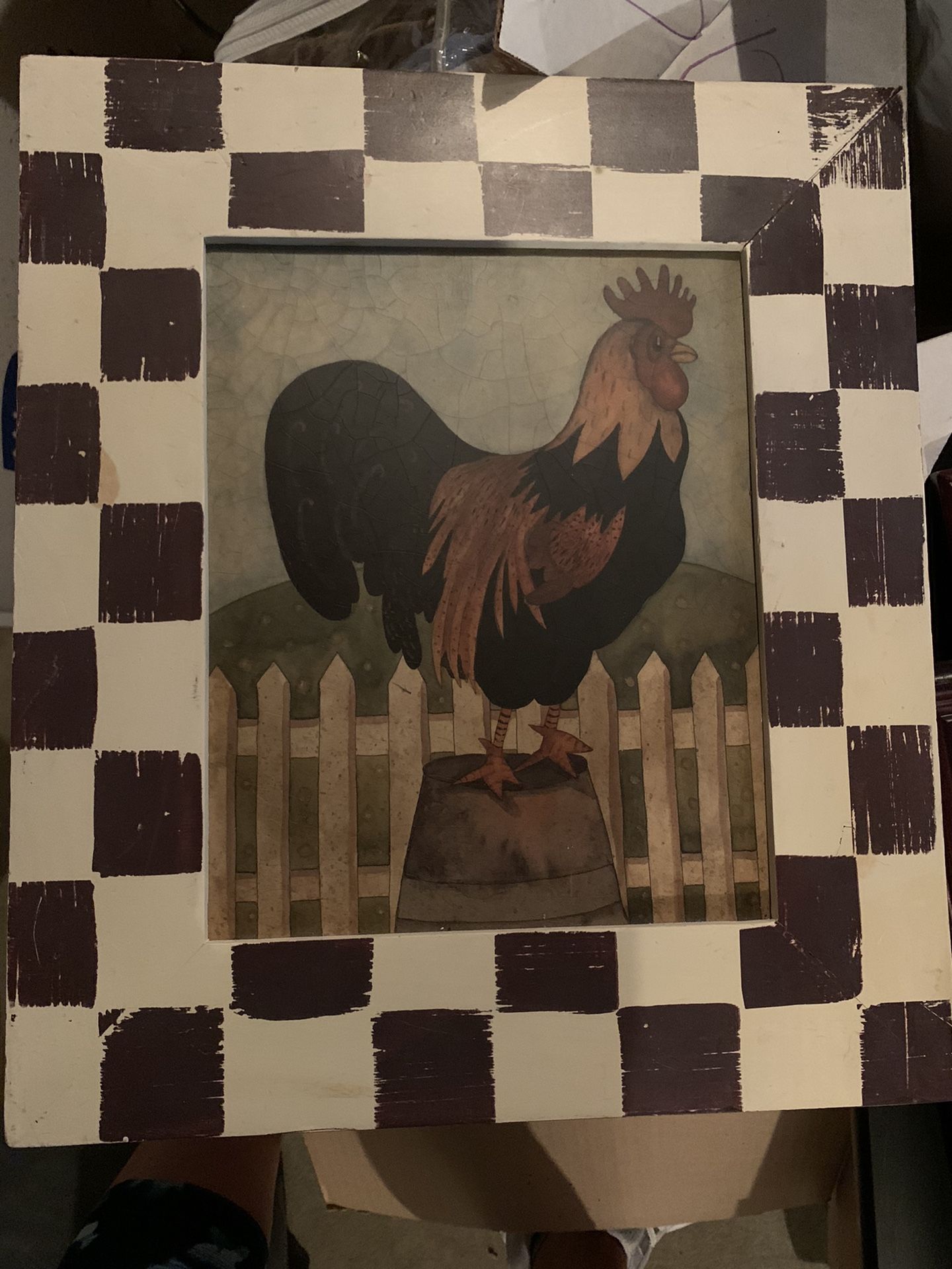 Decorative Rooster Painting