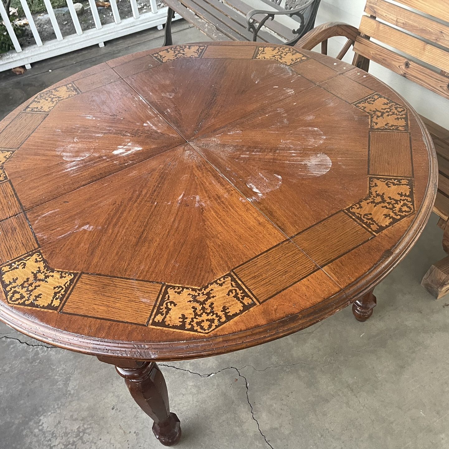 Wooden Table with 4 Chairs