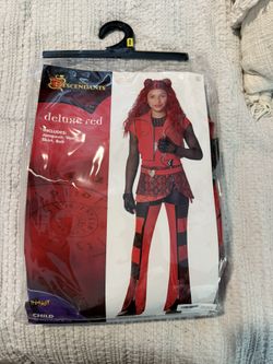 Girls Red Descendants Costume