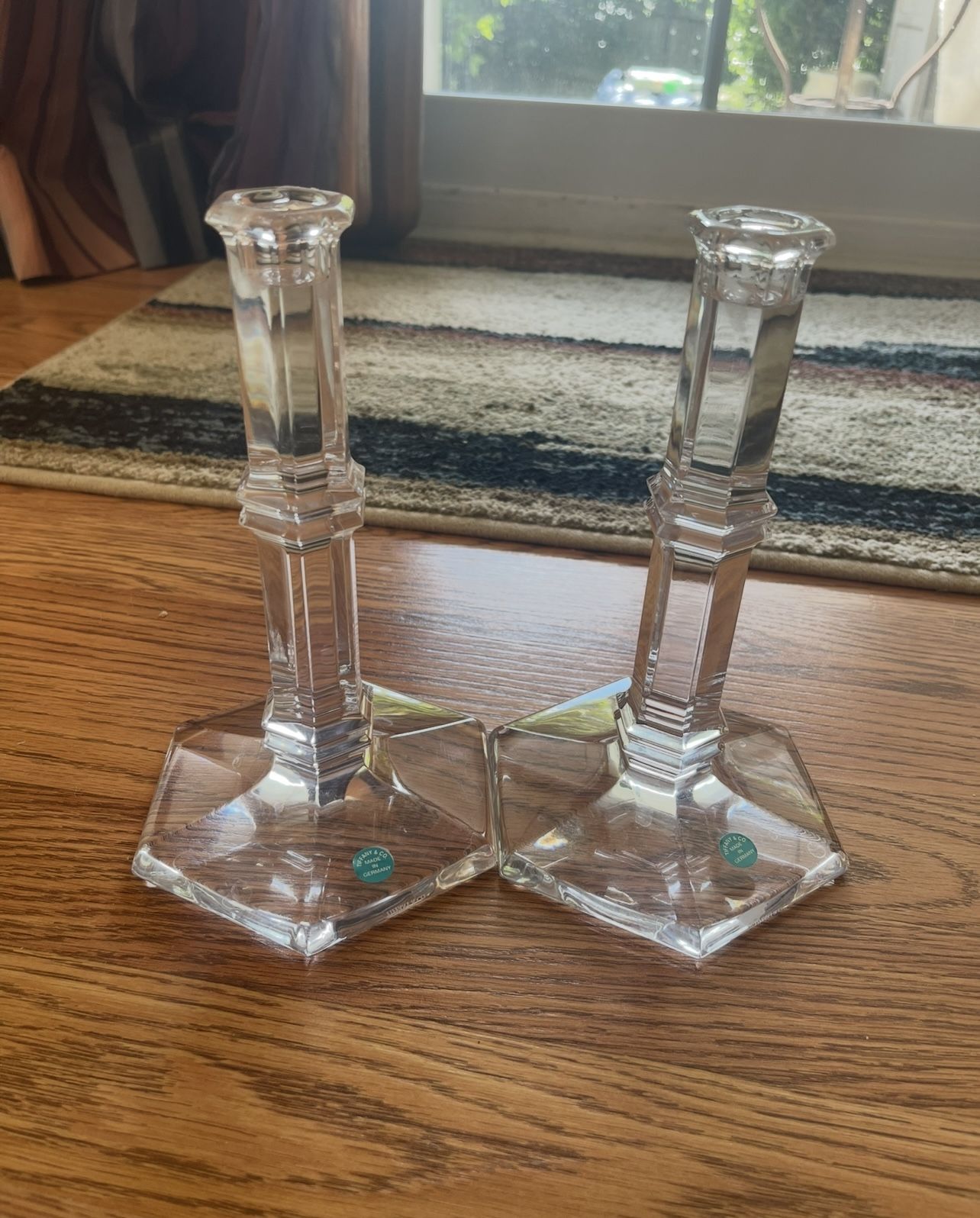 Tiffany Crystal Candle Holders