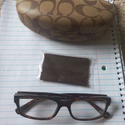 Coach Women Eyeglasses Frame Dark Brown Tortoise Glasses Brooklyn 52 16 135  Case