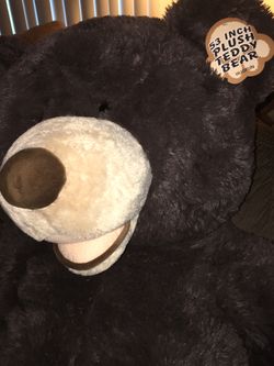 NEW, 53 INCH LUXURY PLUSH BROWN In TEDDY BEAR