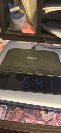 iHome iW14B Alarm Clock with Wire Charger