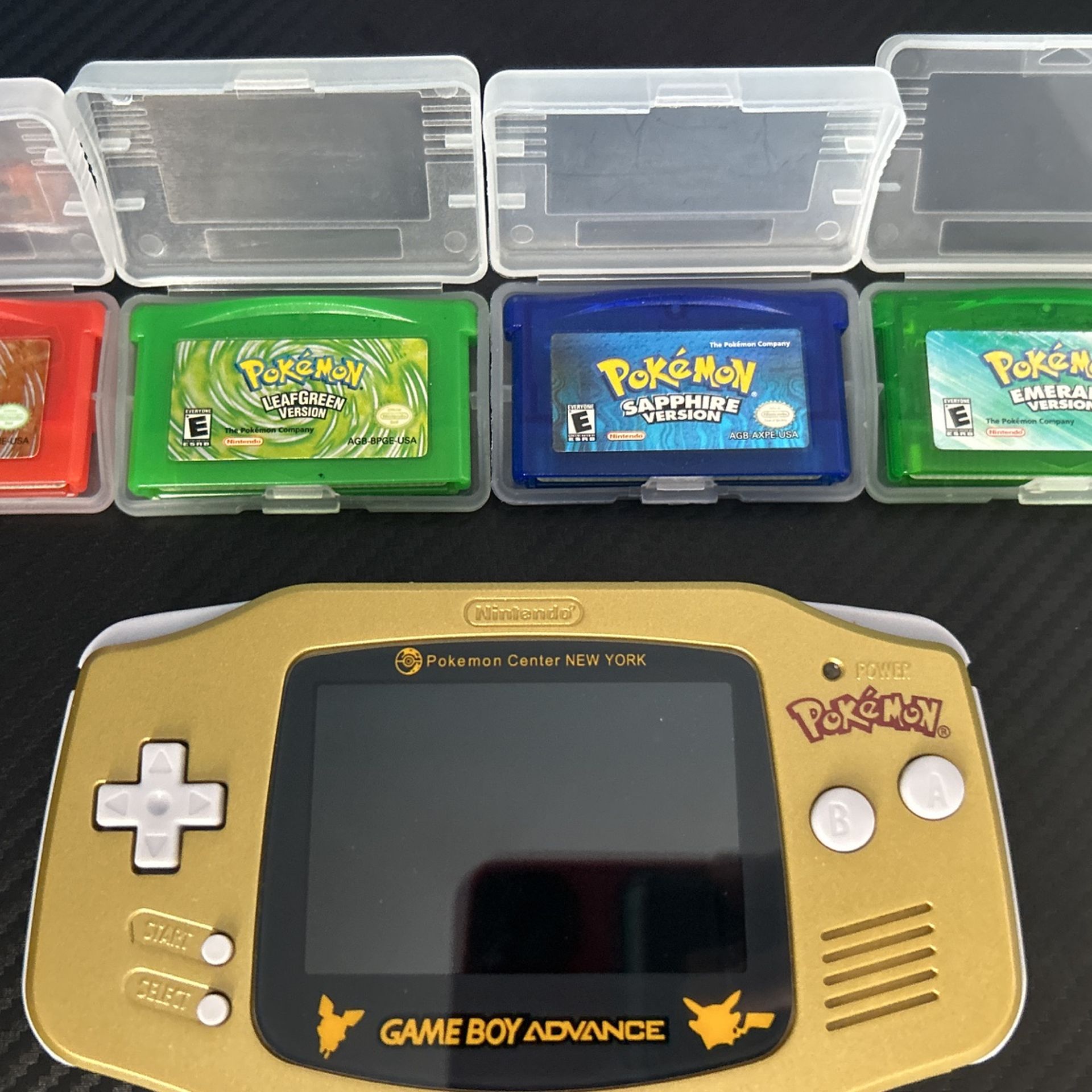 Gameboy Advance With Pokemon Games
