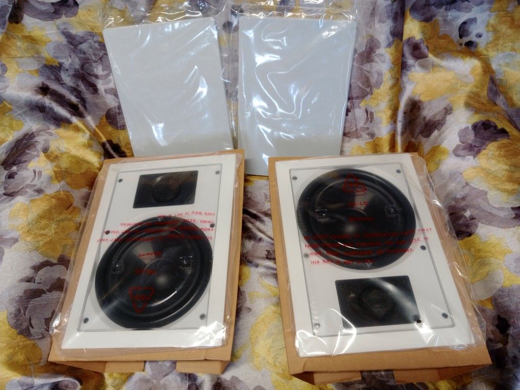 New 6.5in In-Wall Speakers. Breathe Audio BA6501. 100watts. 4 Speakers /2 Pair