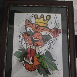 Picture Hand Drawn With Frame